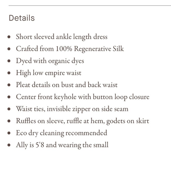 Christy Dawn NWT black short sleeves silk maxi dress XS - Picture 4 of 4